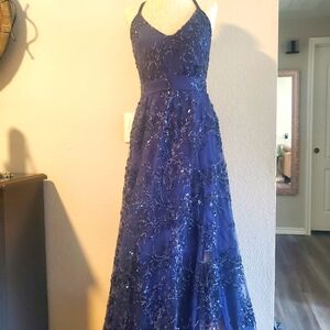 CACHE formal Dress Navy blue  Size 0